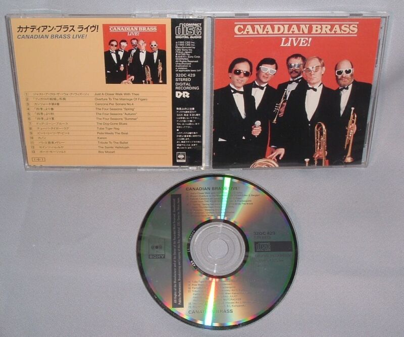 Cd Canadian Brass Live! Japan Import 1985 Rare