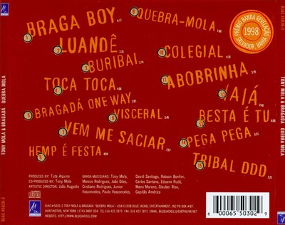 TONY MOLA & BRAGADA QUEBRA MOLA NEW CD