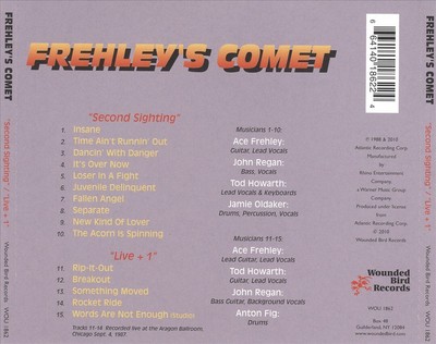 FREHLEY'S COMET SECOND SIGHTING/LIVE + 1 [BONUS TRACK] NEW CD