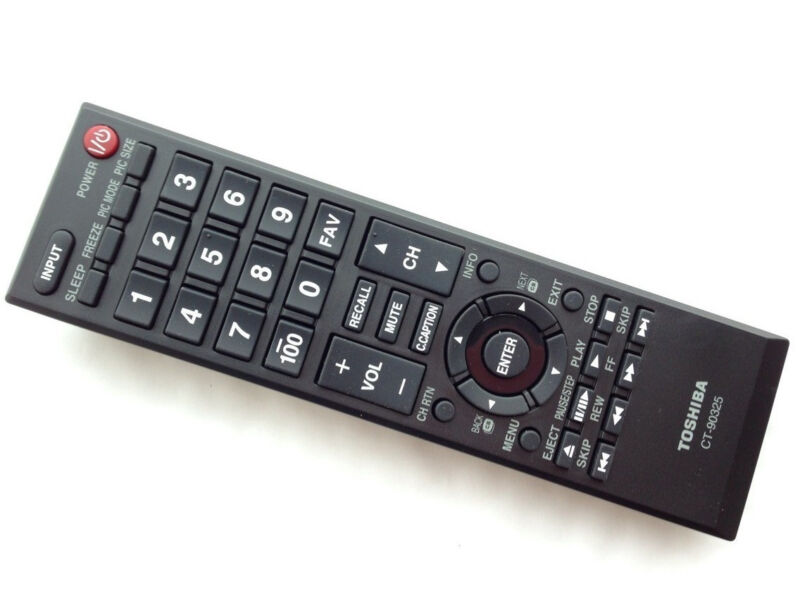 New Toshiba Tv Remote Ct 90325 Ct-90325 For 50l2200u 37e20 22av600 40ft1 32c120u