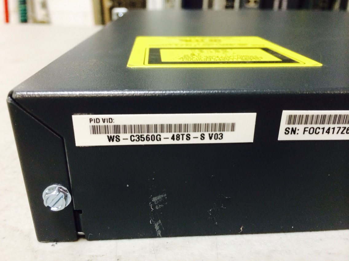 WS-C3560G-48TS-S Cisco 3560G Series 48-Ports Gigabit Ethernet Switch 4 SFP