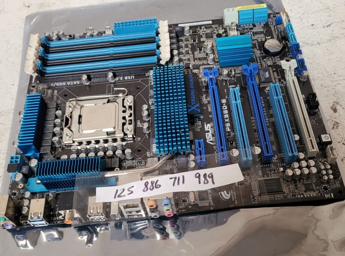 自作PC　マザーボードASUS P6X580-E (LGA1366ソケット) 自作PC マザーボードASUS P6X580-E (LGA1366ソケット) - メルカリ