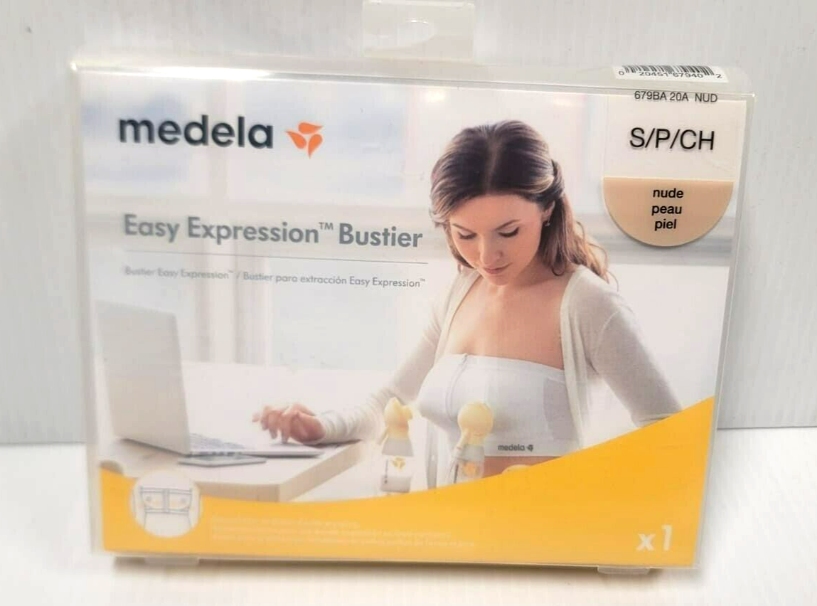 NEW W TAGS Medela Easy Expression Bustier Black Pump Bra 679BA 20A