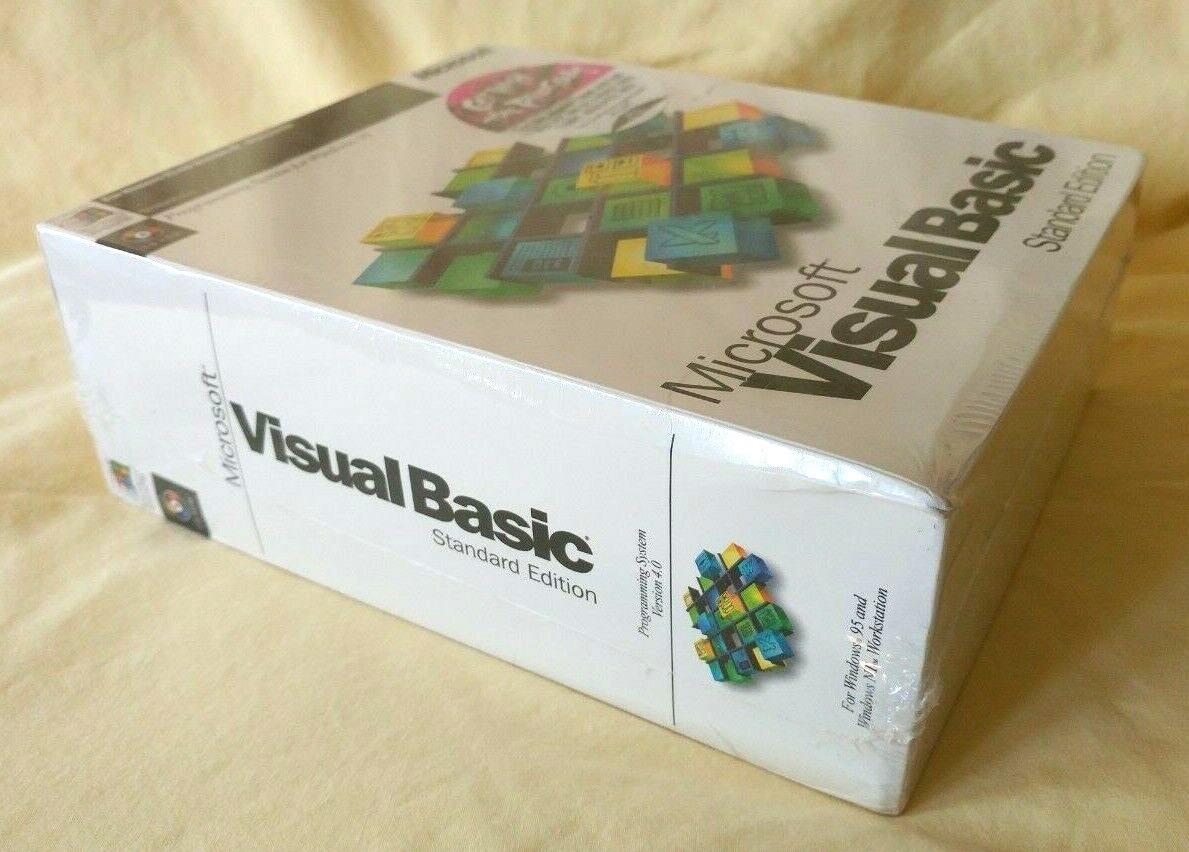 NEW SEALED Microsoft Visual Basic Standard Edition 4.0 PC FREE SHIPPING