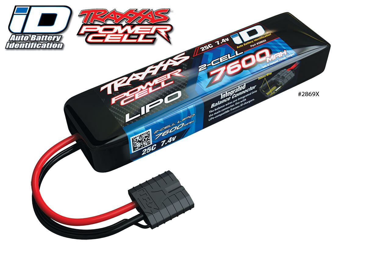 Traxxas 2869X RC LiPo Battery, 7.4V 2S 7600 mAh, 2-Cell Lithium Power Cell 20334286994 | eBay