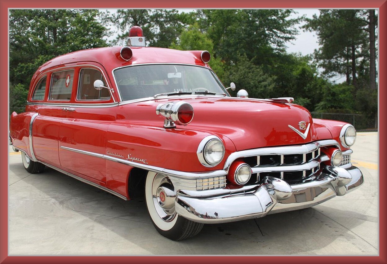 米澤玩具【Cadillac Ambulance キャデラック 赤十字 救急車 米澤玩具【Cadillac Ambulance キャデラック 赤十字 救急車