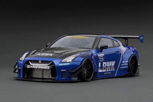 ignition model 1/18 LB-WORKS ハコスカ GT-R 1:18 Nissan GT-R R35 LB-WORKS Type 2 -- Blue -- Ignition