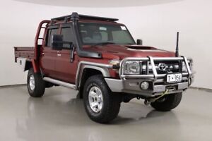 2020 Toyota Landcruiser VDJ79R GXL (4x4) Red 5 Speed Manual Double Cab Chassis