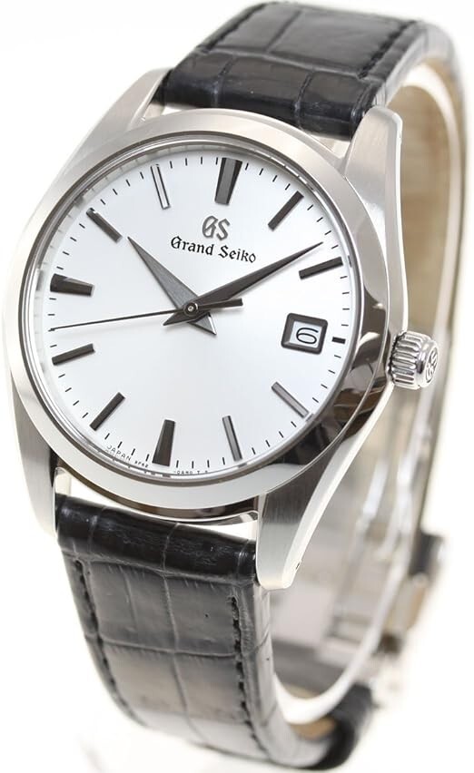 Grand Seiko SBGX295 White Dial Leather Band Quartz Men`s