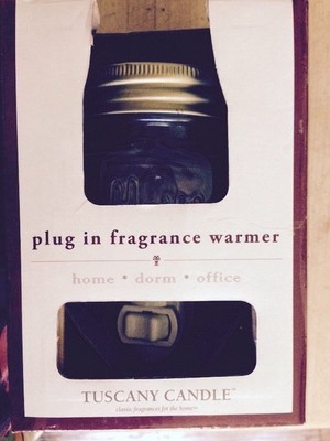 TUSCANY CANDLE FRAGRANCE WARMER with FRAGRANCE CUBES