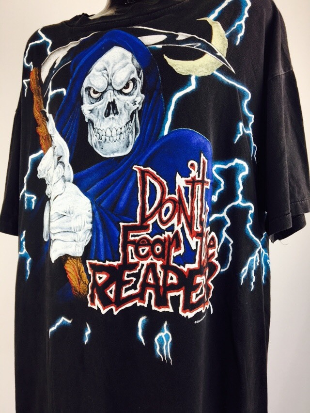 Vintage Don't Fear The Reaper Shirt Reaper 90s Metal Biker American Thunder XXL