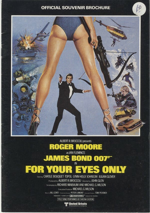 for your eyes only james bond original souvenir movie brochure roger moore 1981