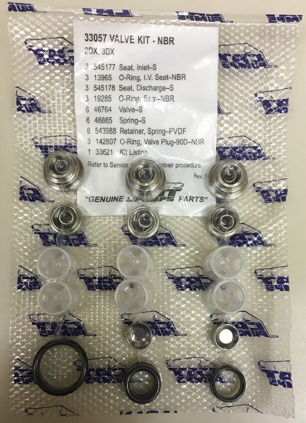 Cat Pumps 33057 Valve Kit OEM, Cat Pump 2DX, Cat Pump 3DX