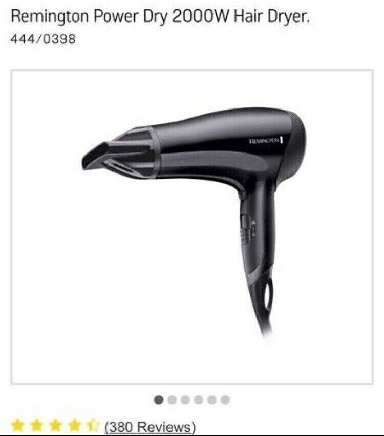 Remington Power Dry 2000w Hairdryers I Have More Than 10 In