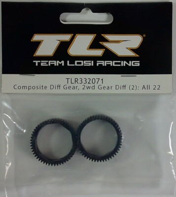 TEAM LOSI RACING TLR332071 Composite Diff Gear, 2wd Gear Diff (2): All 22   New