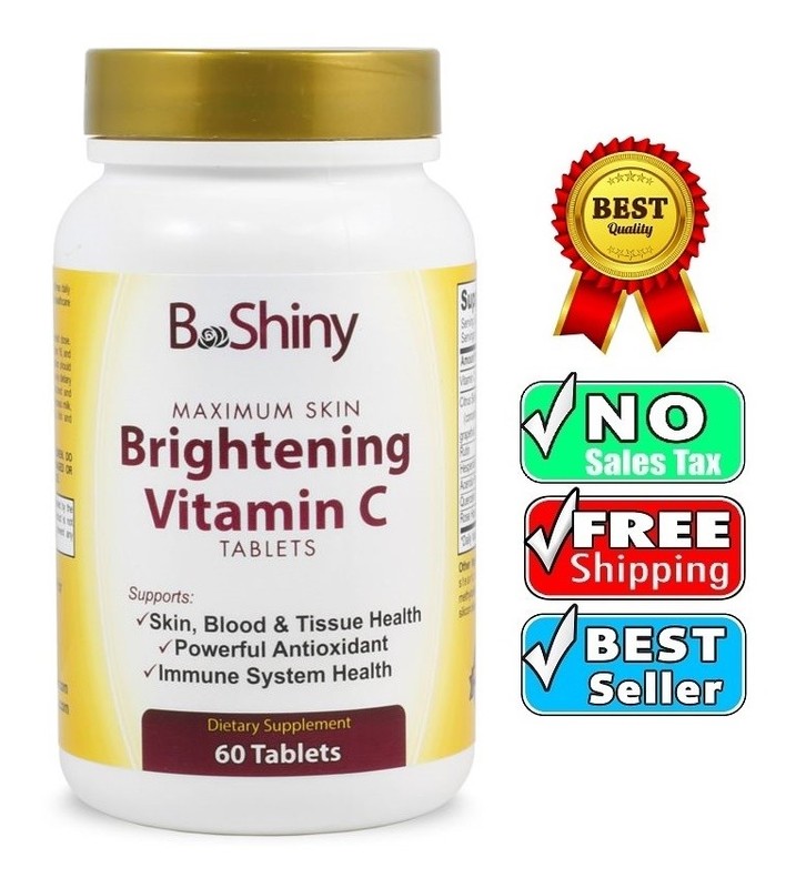 Brightening Vitamin C 1000mg Tablets w/ Rose Hips Skin Blood & Tissue Health*