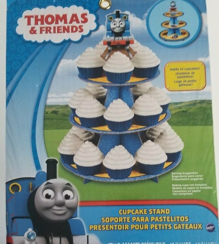 Thomas and Friends Wilton Dessert Tower Stand 3 Tier Cupcakes Party Decoration