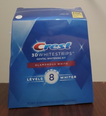 Crest 3D Whitestrips Glamorous White Dental 28 Strips Exp 11/24
