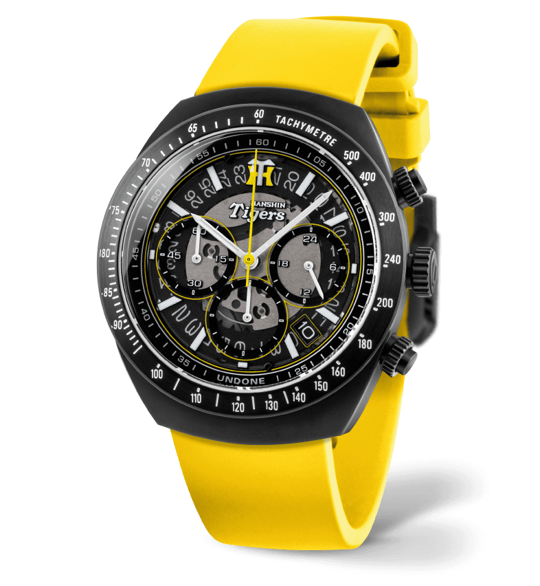 Pre-owned Undone × Hanshin Tigers Wristwatch Ferocious Yellow Ultra Summer 2022 Japan In 1. Yellow