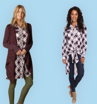 Prana Women s Blue White Buffalo Plaid Tunic Dress Flint Maxi Shirt Small 2 4