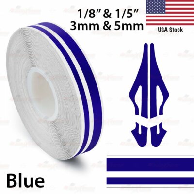 9/16'' PINSTRIPE Self Adhesive Pinstriping Double Lines TAPE Vinyl Sticker 15mm
