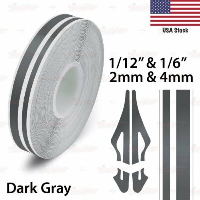 1/2'' Roll Vinyl Pinstriping Pin Stripe Double Line Car Tape Decal Stickers 12mm