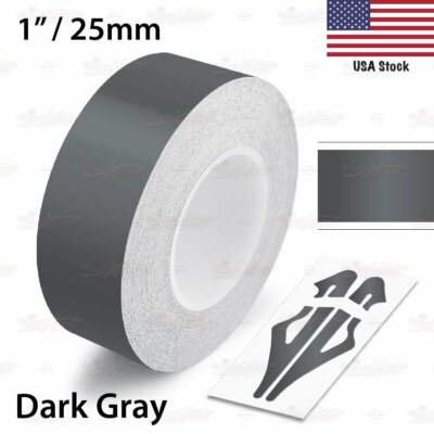 1'' Roll Vinyl Pinstriping Pin Stripe Solid Line Car Trim Tape Decal Sticker 25mm