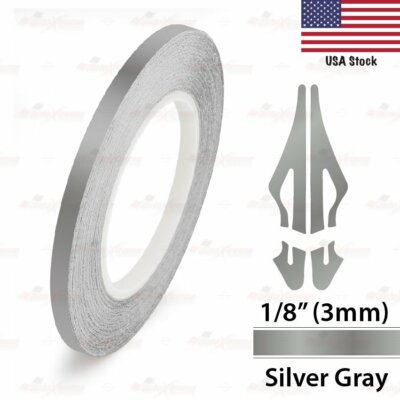 3mm 1/8'' Roll Pin Stripe PinStriping Solid Trim Body Line Tape Vinyl Car STICKER