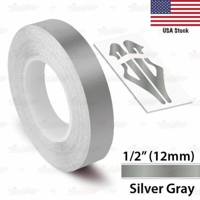 1/2'' Roll Vinyl Pinstriping Pin Stripe Solid Line Car Tape Decal Stickers 12mm