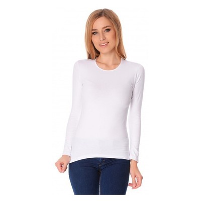 Jadea maglia donna manica lunga girocollo cotone elasticizzato art. 4055