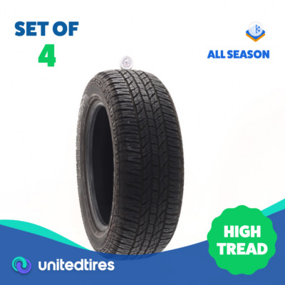Set of (4) Used 225/60R17 Yokohama Geolandar A/T G015 99T - 10.5/32