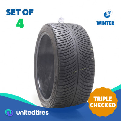 Set of (4) Used 295/35R21 Michelin Pilot Alpin 5 SUV 107V - 6-6.5/32