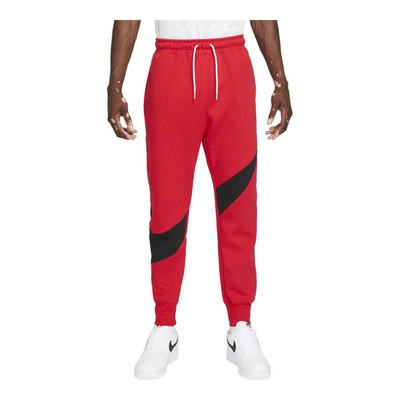 Мужские флисовые брюки Nike Red/Black Sportswear Swoosh Tech