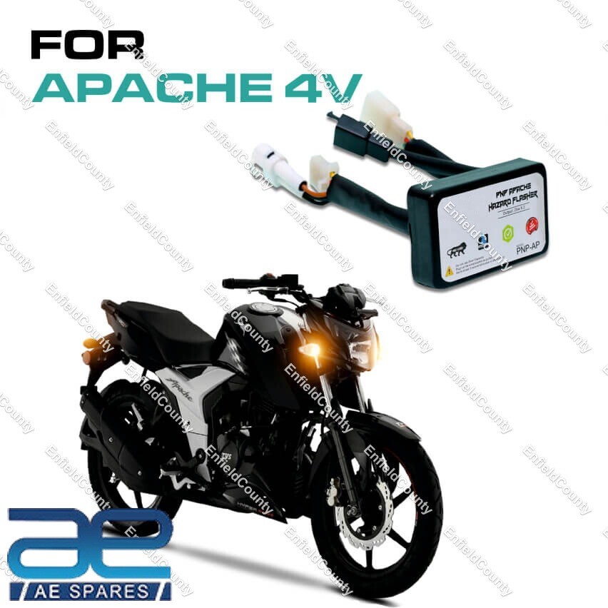 TVS Apache 160 200 ABS 4V PNP Hazard Module Adapter Flasher 