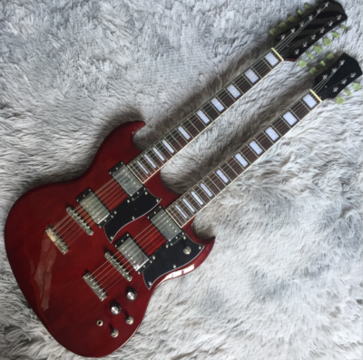 SG Double Neck Electric Guitar Double Neck Guitar Solid Electric