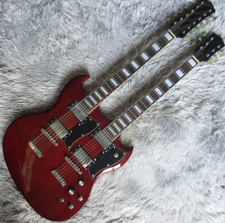 SG Double Neck Electric Guitar Double Neck Guitar Solid Electric