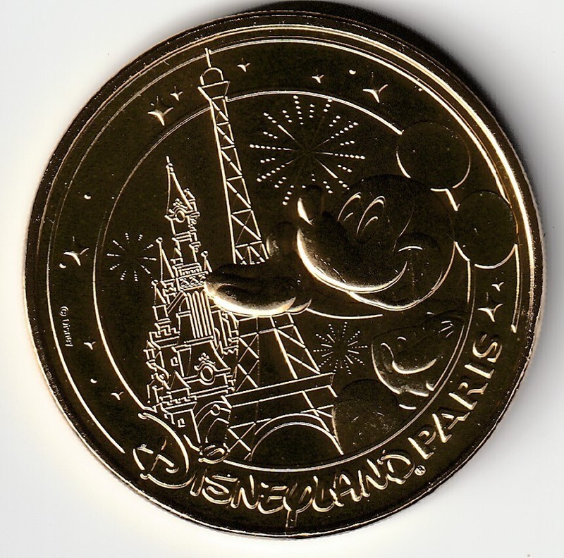 A- 2024 Token Medaille Monnaie De Paris -- 77 NÂ°56 Disneyland Mickey Tour Eiffel