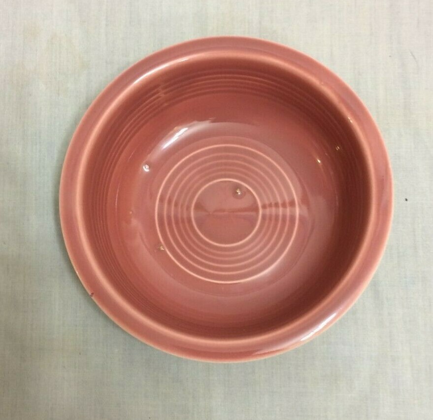 VTG~FIESTA ROSE (PINKISH BROWN) 1 FRUIT BERRY NAPPY BOWL 4 7/8