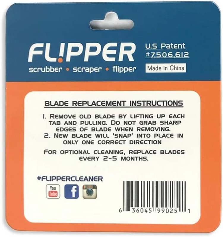 Flipper Standard Aquarium Scraper Blades for Fish Tank Cleaning Kits – Stainless