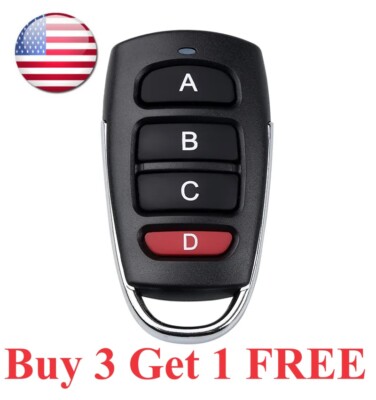 Wireless RF 433mhz Remote Control Copy Code Garage Door Gate Duplicator  Key 