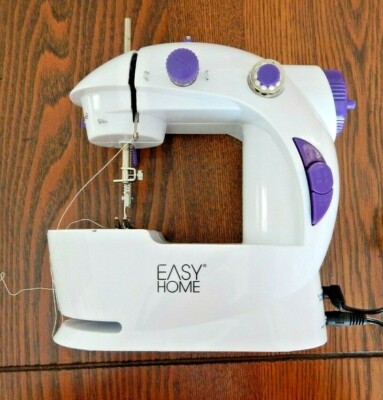 EASY HOME MINI SEWING MACHINE Complete With Foot Pedal, AC Adapter & Manual VGC