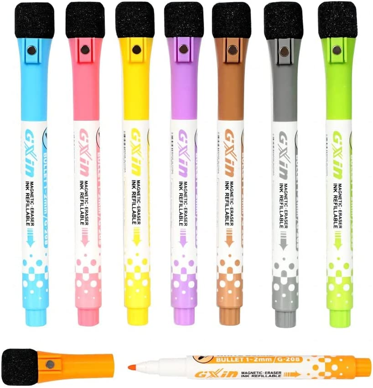 With Eraser, Fine Tip (8 Pack)