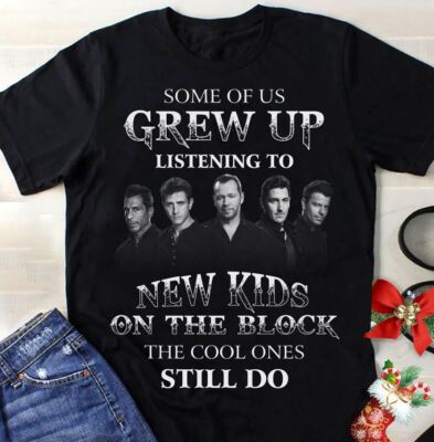Listening to New Kids on the Block T-shirt Black Cotton All Sizes S-5XL XX87