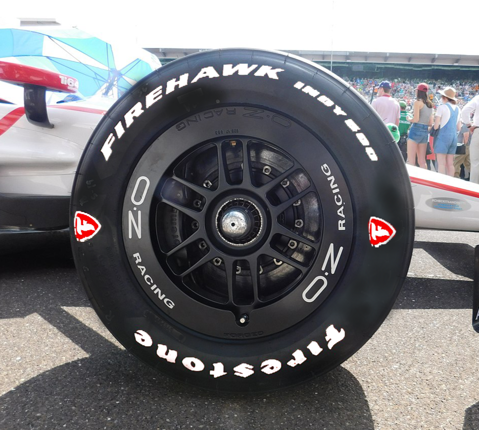 Firestone Firehawk Tire Lettering Stickers 16