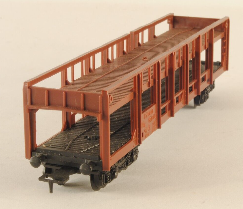 Lima Carro bisarca FS marrone vagone tipo PPa 666100 trasporto auto H0 1:87
