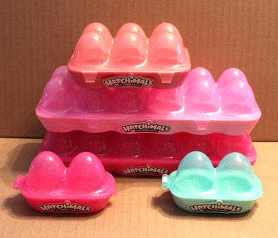Hatchimals CollEGGtibles Empty Egg Cartons Toy Storage Case 2-12ct, 2-2ct, 1-6ct