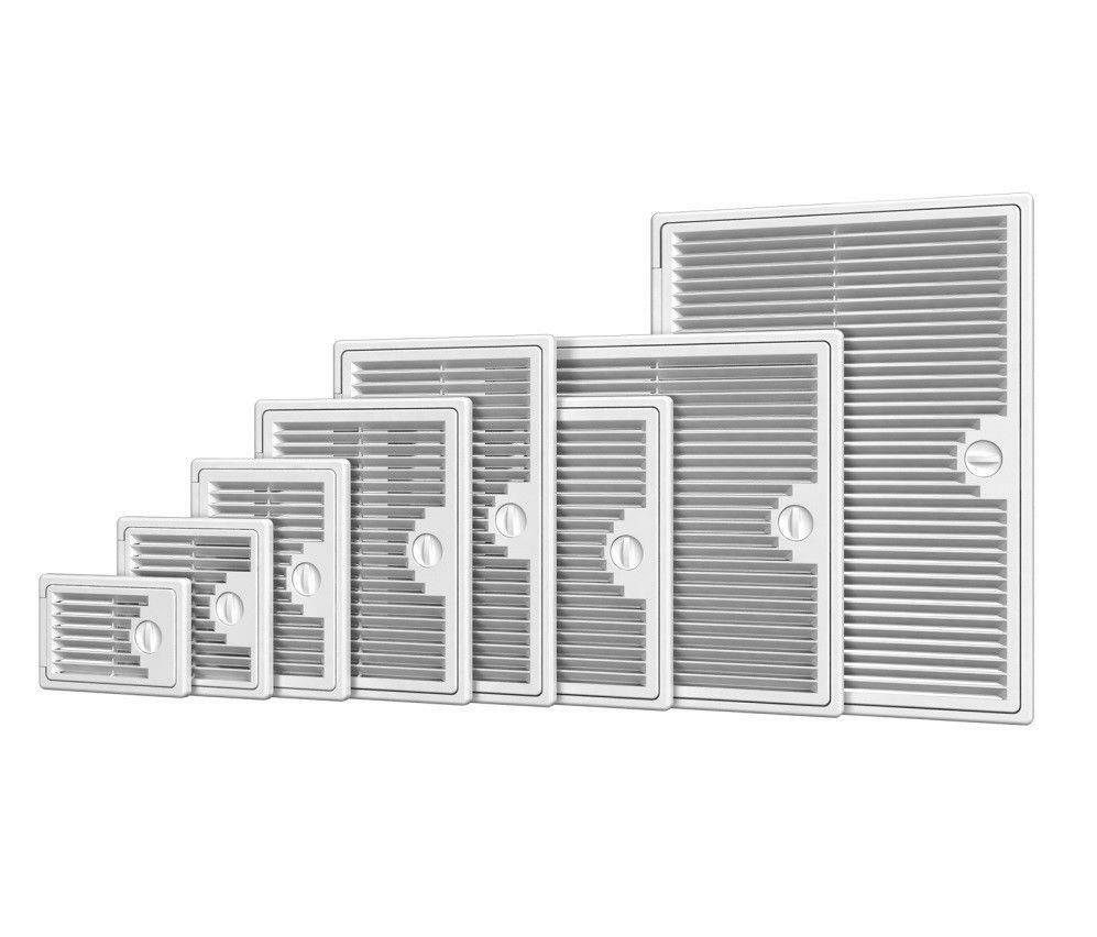 White Access Panels with Air Vent Grille / Duct Ventilation Cover / Flaps / Door