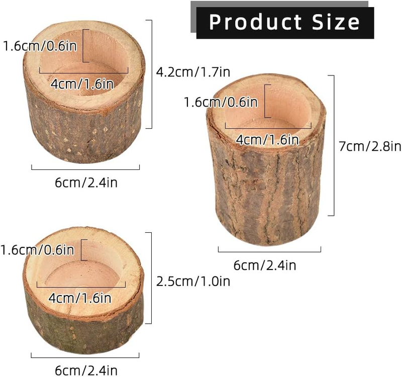 Tea Light Candle Holders, Personalized Wooden Votive Tealight Holder for Wedding