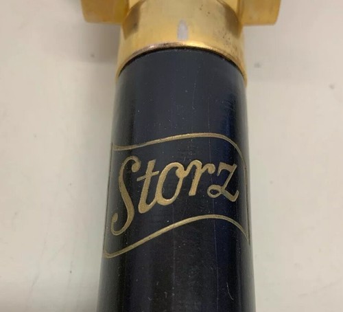 Storz Bottle Can Opener Long Wood Handle Gold Tone Metal Night Club
