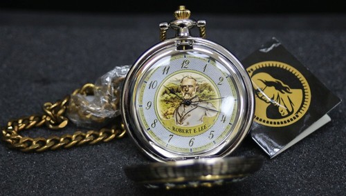 Vintage Franklin Mint Robert E. Lee Pocket Watch  NEW not working #392